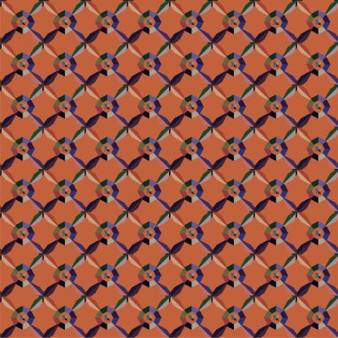 soyut geometrik dikişsiz desen, vektör illüstrasyonu