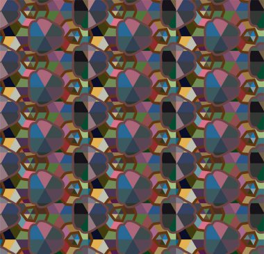 Geometrik dikişsiz desenlerin vektör çizimi, soyut duvar kağıdı arkaplanı 