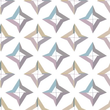 Geometrik dikişsiz desenlerin vektör çizimi, soyut duvar kağıdı arkaplanı 