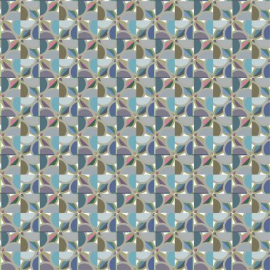 Geometrik şekilli kusursuz desen vektör çizimi