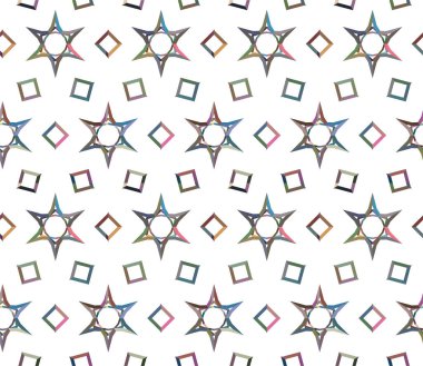 Geometrik dikişsiz desenlerin vektör çizimi, soyut duvar kağıdı arkaplanı