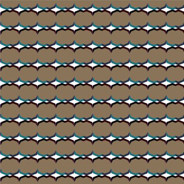 Geometrik şekilli kusursuz desen vektör çizimi