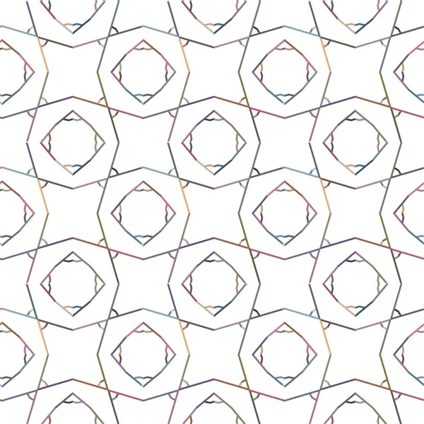 Motif Sans Couture Avec Des Formes Géométriques Illustration Vectorielle — Image vectorielle