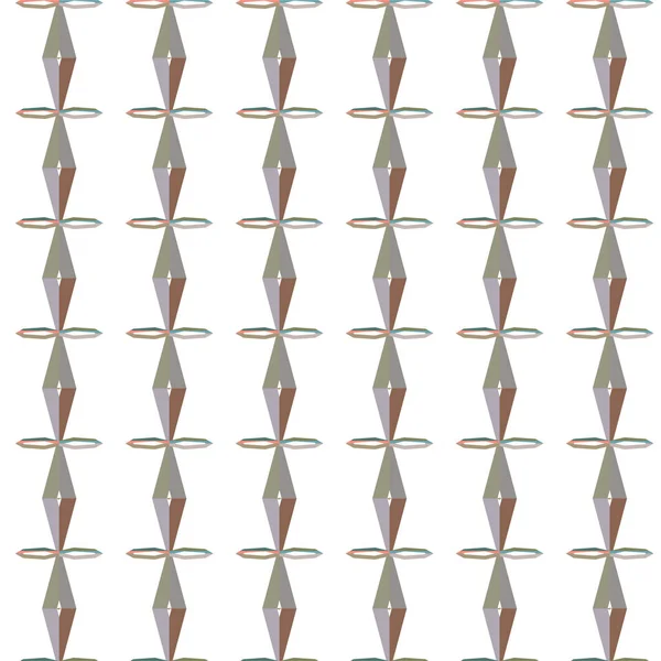 Padrão Sem Costura Com Formas Geométricas Ilustração Vetorial — Vetor de Stock