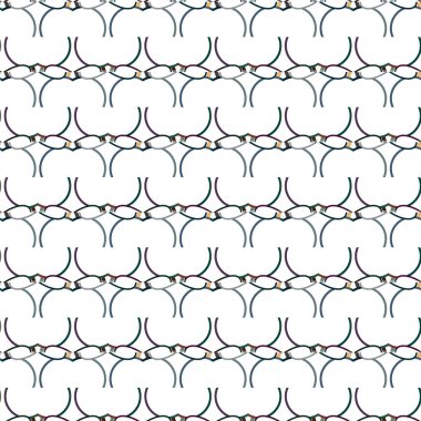 Geometrik şekilli kusursuz desen vektör çizimi