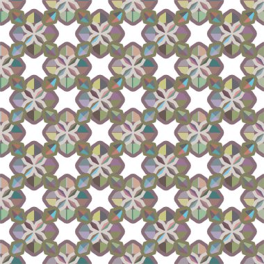 Geometrik şekilli kusursuz desen vektör çizimi