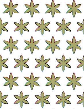 Kusursuz desenli dekoratif dekoratif şablon 