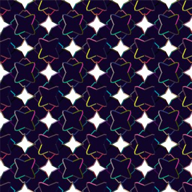 Soyut geometrik süslemesiz desen. tasarım arkaplanı, vektör illüstrasyonu