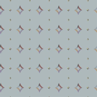 Geometrik şekilli kusursuz desen vektör çizimi