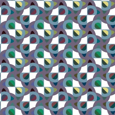 Geometrik dikişsiz desenlerin vektör çizimi, soyut duvar kağıdı arkaplanı 