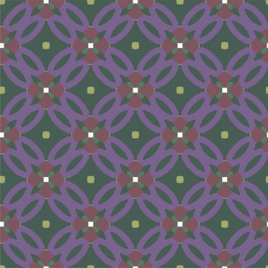 Geometrik şekilli kusursuz desen vektör çizimi