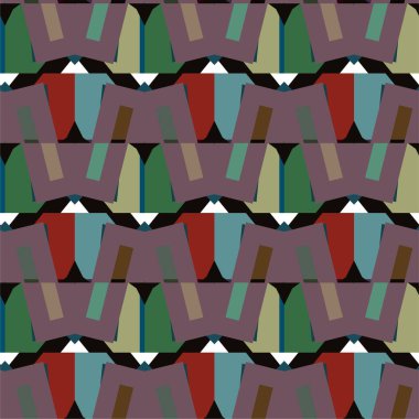 soyut geometrik dikişsiz arkaplan, vektör illüstrasyonu 