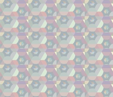 Geometrik şekilli kusursuz desen vektör çizimi