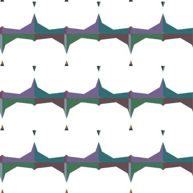 Geometrik şekilli kusursuz desen vektör çizimi