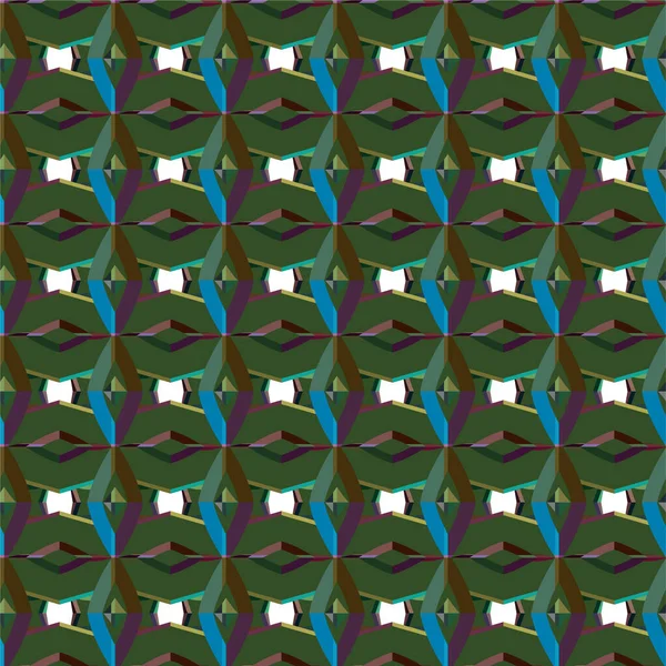 Reich Verzierte Vektor Geometrische Nahtlose Muster Tapete Hintergrund — Stockvektor