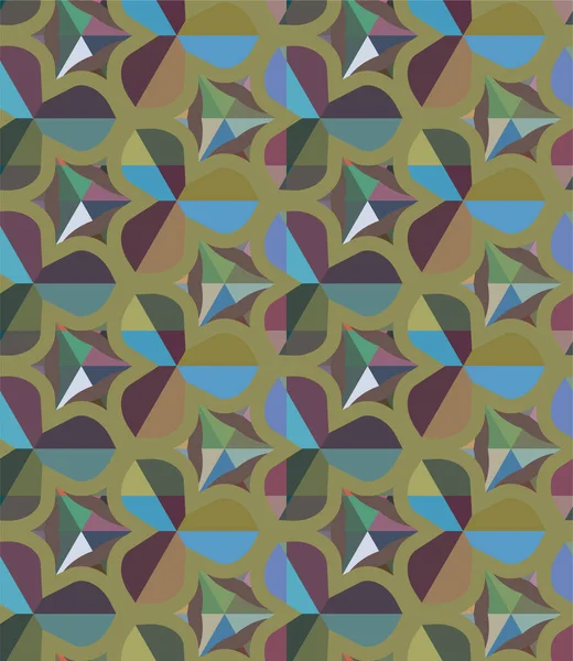 Kreativer Hintergrund Mit Nahtlosem Muster Abstrakter Geometrischer Vektorvorlage — Stockvektor