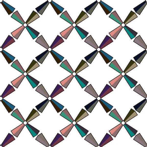 壁紙の背景にシームレスなパターン抽象的な幾何学的ベクトルテンプレート — ストックベクタ