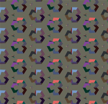 soyut geometrik dikişsiz arkaplan, vektör illüstrasyonu 