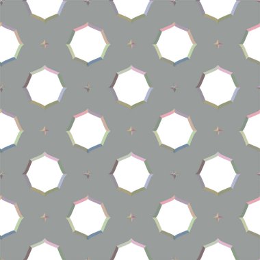 Geometrik şekilli kusursuz desen vektör çizimi