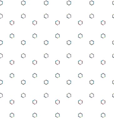 Geometrik şekilli kusursuz desen vektör çizimi