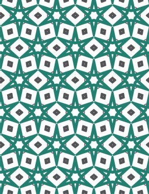 Geometrik şekilli kusursuz desen vektör çizimi