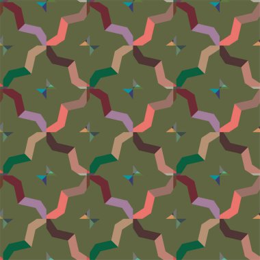 Geometrik dikişsiz desenlerin vektör çizimi, soyut duvar kağıdı arkaplanı 