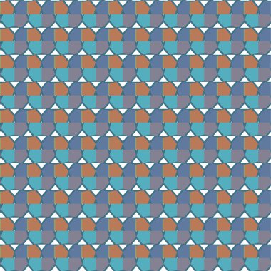 Geometrik şekilli kusursuz desen vektör çizimi