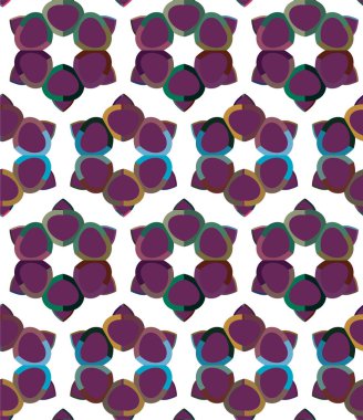Kusursuz desenli dekoratif dekoratif şablon 