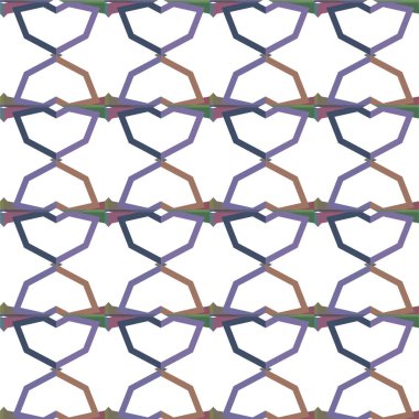 Geometrik şekilli kusursuz desen vektör çizimi
