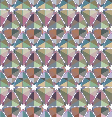 Geometrik dikişsiz desenlerin vektör çizimi, soyut duvar kağıdı arkaplanı