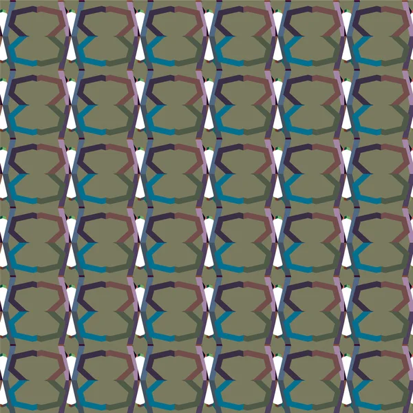 Abstrakter Geometrischer Nahtloser Hintergrund Vektorillustration — Stockvektor