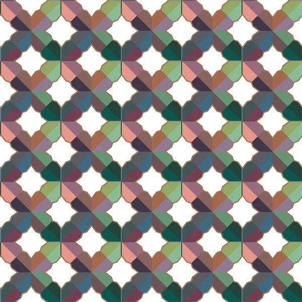 抽象ベクトル幾何学的なシームレスパターン壁紙の背景 — ストックベクタ