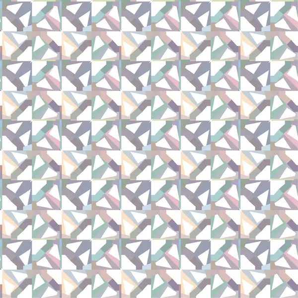 Seamless Pattern Geometric Shapes Vector Illustration — Stock Vector