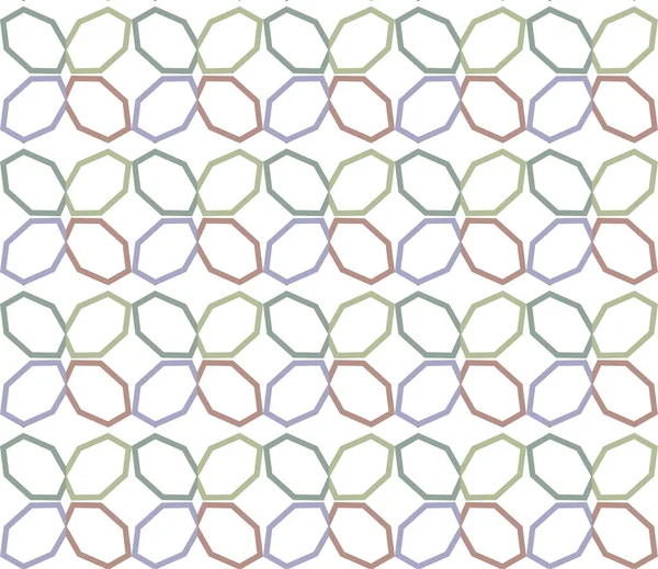 Abstrakte Geometrische Nahtlose Muster Vektorillustration — Stockvektor