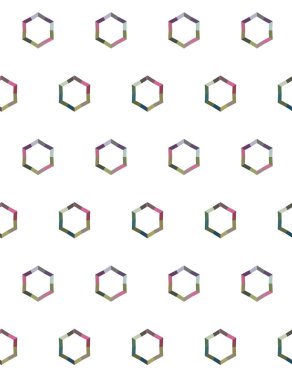 Geometrik dikişsiz desenlerin vektör çizimi, soyut duvar kağıdı arkaplanı 