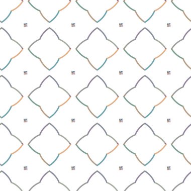 Geometrik şekilli kusursuz desen vektör çizimi