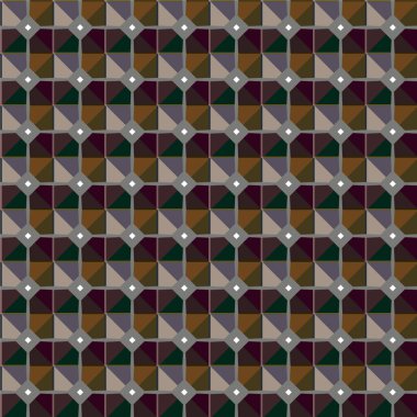 Geometrik şekilli kusursuz desen vektör çizimi