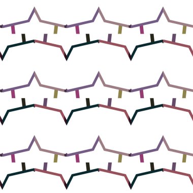 Geometrik dikişsiz desenlerin vektör çizimi, soyut duvar kağıdı arkaplanı 