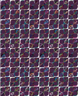 Kusursuz desenli dekoratif dekoratif şablon