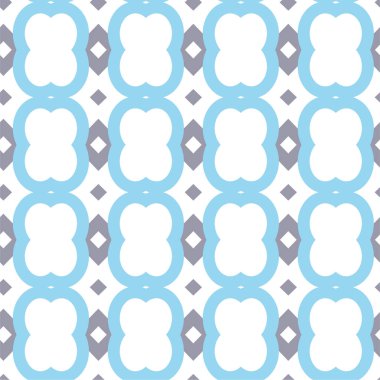 Geometrik şekilli kusursuz desen vektör çizimi