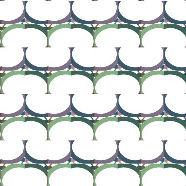 Geometrik şekilli kusursuz desen vektör çizimi