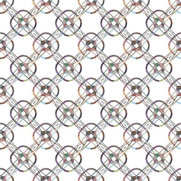 抽象的な幾何学的なシームレスなパターン装飾的な壁紙 — ストックベクタ