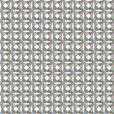 Geometrik şekilli kusursuz desen vektör çizimi