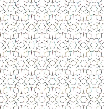 Geometrik şekilli kusursuz desen vektör çizimi