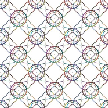 Kusursuz desenli dekoratif dekoratif şablon