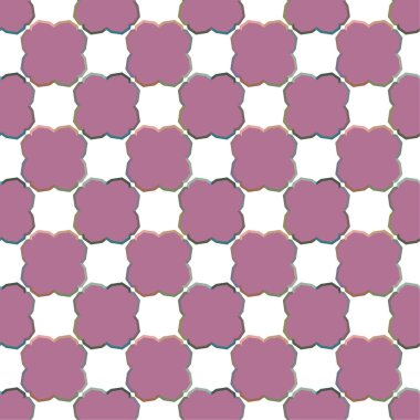 Geometrik şekilli kusursuz desen vektör çizimi