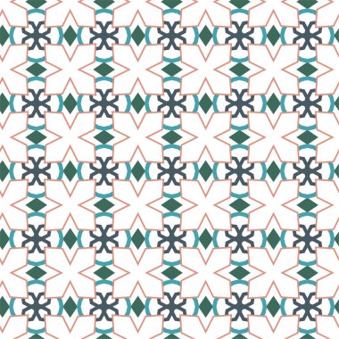 Kusursuz desenli dekoratif dekoratif şablon 