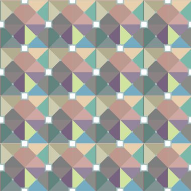 Geometrik şekilli kusursuz desen vektör çizimi