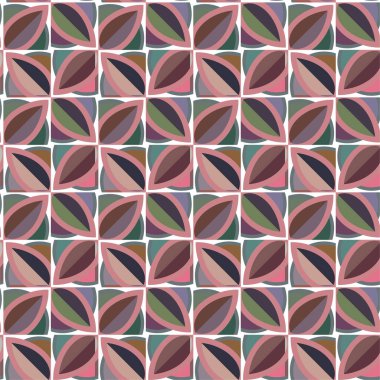 Geometrik dikişsiz desenlerin vektör çizimi, soyut duvar kağıdı arkaplanı 