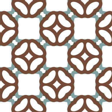 Kusursuz desenli dekoratif dekoratif şablon 